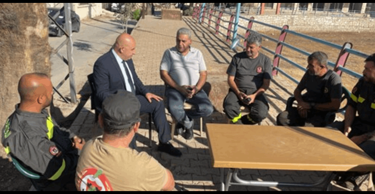 مدير الدفاع المدني تفقّد المراكز في علما الشعب وميس الجبل