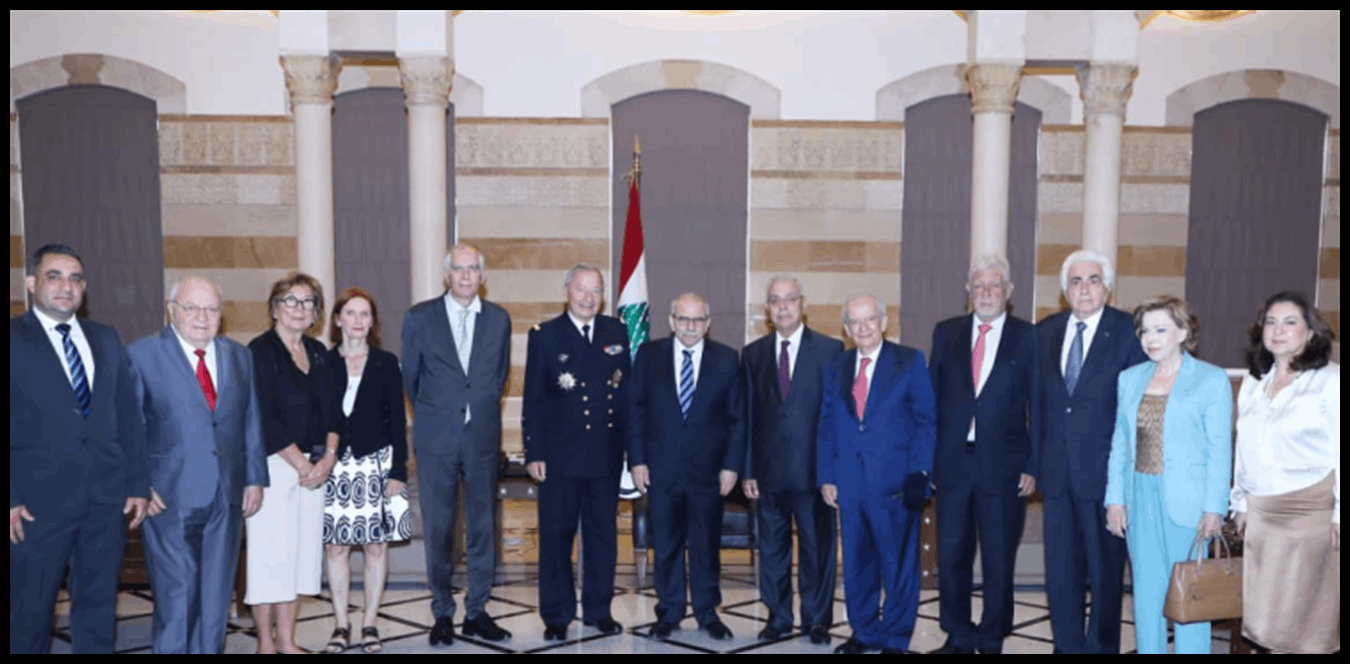 سلام يستقبل وفد جمعية أعضاء "جوقة الشرف" الفرنسية 1 Doc P 1436101 638974505840253359