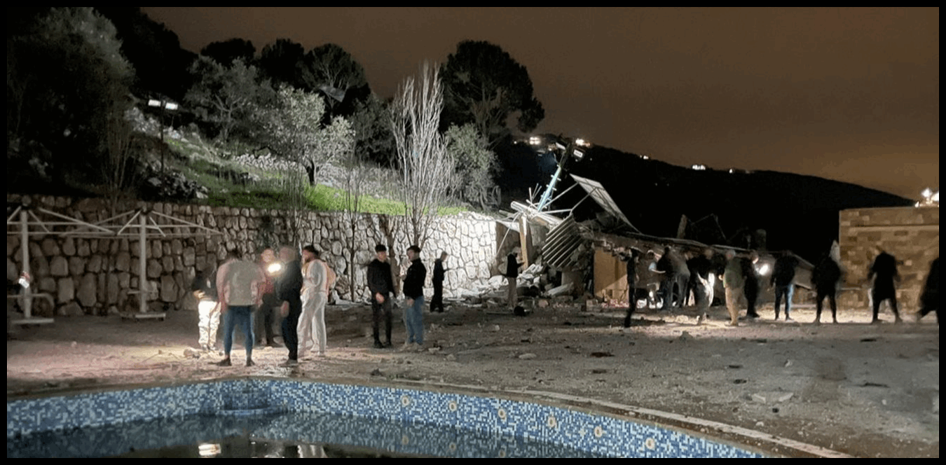 تم قصفه سابقاً.. هجوم إسرائيلي يستهدف "شاليه" في حاصبيا 1 Doc P 1503044 639100672570950764