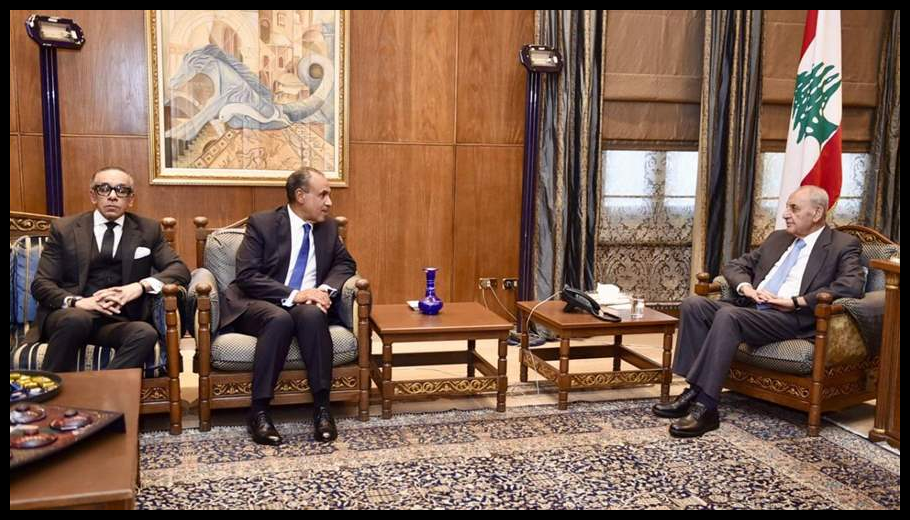 الرئيس بري تابع التطورات مع رسامني ودو وال وزير الخارجية المصري: ندين الاعتداءات الاسرائيلية والمساس بوحدة وسلامة لبنان وسيادته 1 Doc T 918711 639101350440133341