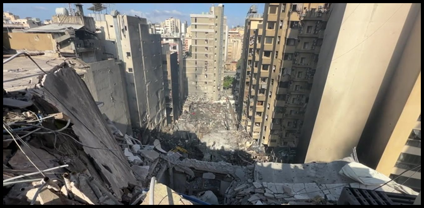 إزالة الاجزاء الآيلة للسقوط من الأبنية التي تضررت بالغارة الإسرائيلية على كورنيش المزرعة 1 Doc P 1511280 639115036957975688