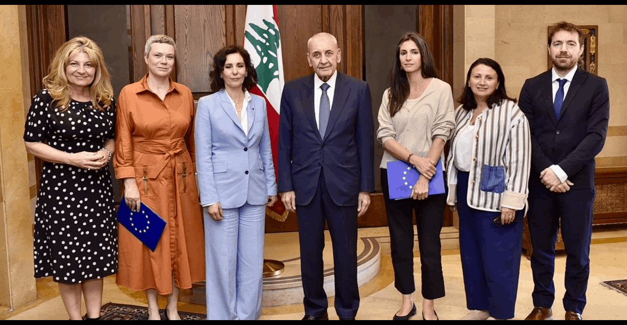 بري بحث مع مفوضة الاتحاد الأوروبي للمساعدات الإنسانية في تداعيات العدوان وملف النازحين