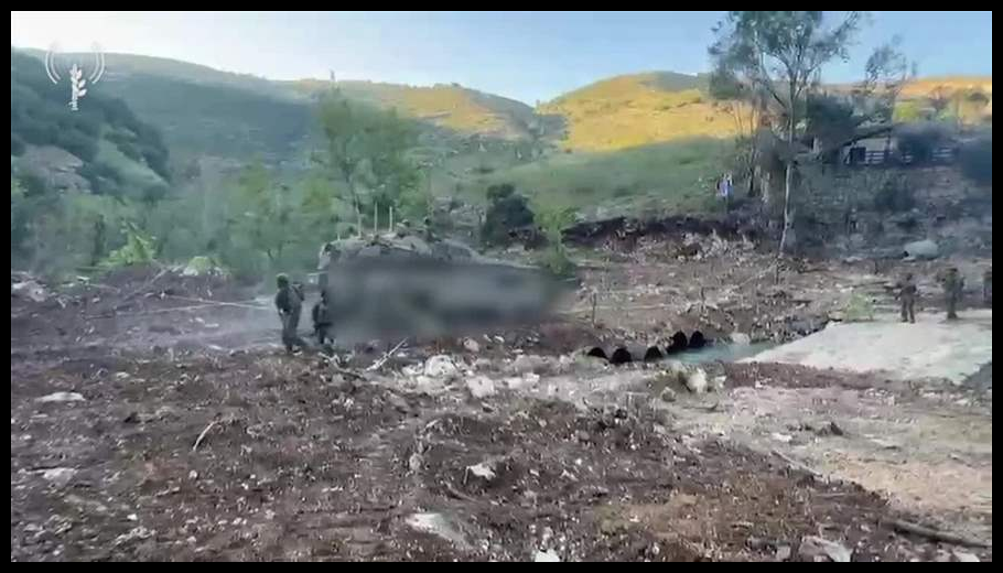 الجيش الإسرائيلي ينشر فيديو لأول دبابة تعبر نهر الليطاني باتجاه الشقيف 1 Doc T 936417 639158215515298191